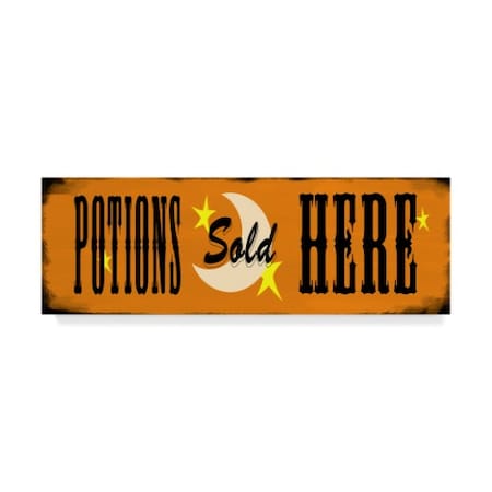 Valarie Wade 'Potions Sold Here' Canvas Art,8x24